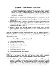 Majorare capitalului social prin numerar de catre unul dintre asociati. Doc Capitolul I Contabilitatea Capitalurilor Casiu Valentin Academia Edu