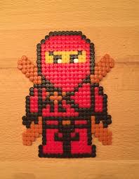 Ninjago Kai Aus Bugelperlen Bugelperlen Vorlagen Bugelperlen Eisenperlen