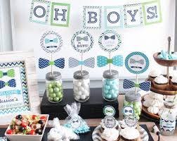 Bow tie baby shower image details source: Boy Girl Twins Baby Shower Decorations Novocom Top