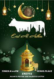 Salam aidil adha greetings glitter picture. Poster Acara Idul Adha Latar Belakang Hijau Templat Psd Unduhan Gratis Pikbest Flyer And Poster Design Event Poster Poster Design