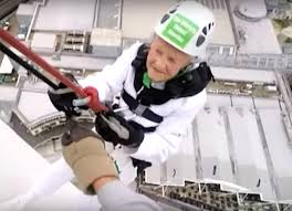 101-Year-Old Woman Rappels Down Skyscraper to Break Record