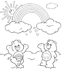 I've made this project especially easy because im slow, and other people who coul. Care Bares Rainbow Coloring Page In 2021 Bear Coloring Pages Free Coloring Pages Cartoon Coloring Pages