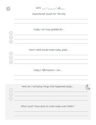 The five minute journal is designed to help you do just that. Download The Pdf Version Of Our Adapted Five Minute Journal Template Download Once Print Un Daily Journal Prompts Journal Writing Prompts Mindfulness Journal