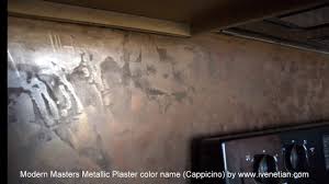 Modern Masters Metallic Plaster Video Close Ups Youtube