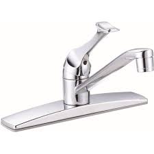 Featuring a retractable dual function spray head, durable ceramic cartridge, and metallic waterway, the Premier Part 67210 0701 Premier Concord Single Handle Standard Kitchen Faucet Without Side Sprayer In Chrome Single Handle Kitchen Faucets Home Depot Pro