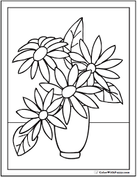 A narcissus with a bug. 102 Flower Coloring Pages Customize And Print Ad Free Pdf