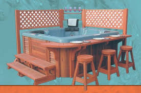 I M Thinking We Need A Bar Around Our Hot Tub Hot Tub Bar Hot Tub Patio Hot Tub Privacy