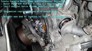Choose top quality brands a1 cardone, ac delco, aisin, api, airtex, aisin, beck arnley, bosch, diy solutions. Diy Water Pump Replacement And Thermostat 1zzfe Toyota Nation Forum