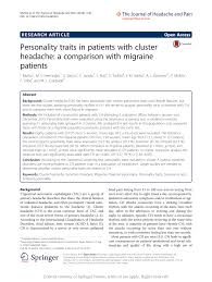 Detail nora elena episod 1 mp3 dapat kamu nikmati dengan cara klik link download dibawah dengan mudah tanpa adanya iklan yang mengganggu. Pdf Personality Traits In Patients With Cluster Headache A Comparison With Migraine Patients