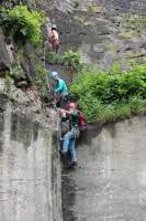 Na pastýřské stěně v děčíně vznikla první česká via ferrata v centru města. Via Ferrata Pastyrska Stena Klettersteigpark Decin