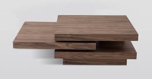 Modrest Lani Modern Walnut Coffee Table Walnut Coffee Table Modern Modern Wood Coffee Table Solid Coffee Table