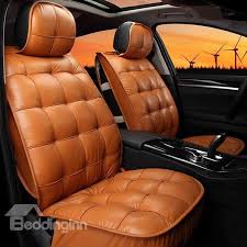 Elegant Super Comfortable Square Patterned Pure Colored Car Seat Cover Otomobil Koltuklar Arabalar
