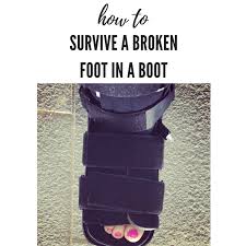 I got a weird shoe thing which. How To Survive A Broken Foot While In A Walking Boot Momma On The Rocks