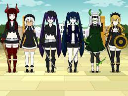 Black★rock shooter the game (manga). Black Rock Shooter Characters In Kisekae By Porcelaiinchan On Deviantart