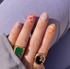 To achieve the matte finish, be sure to top off your nail art with a matte top coat, like the sally hansen big matte top coat nail treatment ($4). 31 Flower Nail Art Designs Pretty Floral Manicures For 2021 Glamour