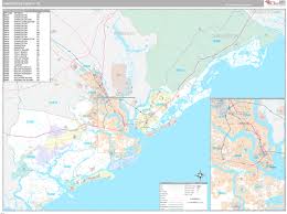 Charleston is the second largest city in the american state of south carolina. Charleston County Sc Wall Map Premium Style By Marketmaps Mapsales Com