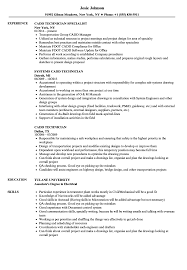 Cadd Technician Resume Samples | Velvet Jobs