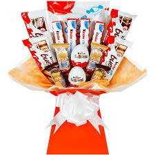 Flowers and chocolate delivery uk. Kinder Chocolate Bouquet Luxury Chocolate Hamper Gift