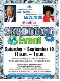 Free shredding near me september 2020. Shredding Event Senator Anthony H Williams
