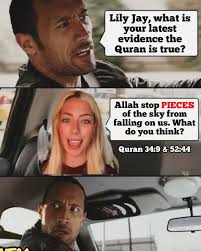 How does Allah stop the sky from falling?