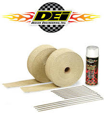 Dei 010112 Exhaust Header Downpipe Heat Wrap Kit Tan Aluminum Silicone Spray 89 99 Picclick