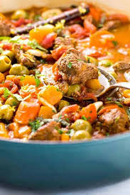 Remove the lamb with a slotted spoon and transfer to a clean plate. Moroccan Lamb Stew Recipe With Couscous Jessica Gavin