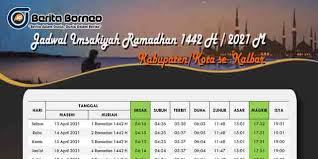 free download kalender puasa 2021. Jadwal Puasa Ramadhan 2021 Kabupaten Kota Se Kalbar Berita Borneo