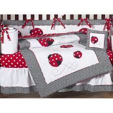 Ladybug Baby Bedding Red And White Crib Set 9 Pieces Bedding Selections