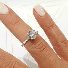 The Vivienne Engagement Ring 1 35 Carat D Vs2 Round Classic Engagement Rings Unique Engagement Rings Vintage Engagement Rings