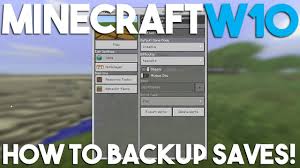 This version is unsupported by the minecraft community. How To Backup A World In Minecraft Windows 10 Edition Youtube