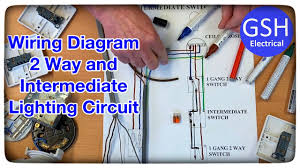 Ideally a switch is an ideal conductor, but realistically it's got a little bit of resistance between both contacts. Wiring Diagram 2 Way Intermediate 1 Way Switching Of Lights Using The 3 Wiring Plate Method Youtube