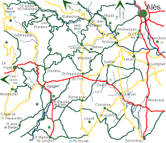 Les cévennes forment une chaîne de montagnes avec des sommets de plus de 1 500 mètres d'altitude. Cartes Des Cevennes Causse Mejean Causse De Sauveterre Causse Noir Et Mont Lozere