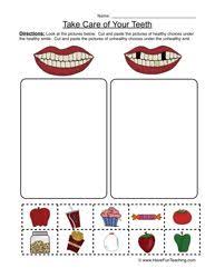 Resources Worksheets Dental Health Activities Health Activities Healthy And Unhealthy Food