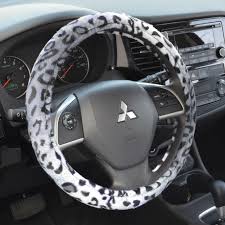*express shipping costs ~21,50 usd / 18,50 eur! Animal Print Faux Fur Leopard Steering Wheel Cover Carxs