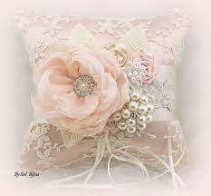 Wedding Ring Pillowblushpinkroseivoryelegant Weddinglace Etsy Ring Pillow Lace Wedding Cushion Ring Pillow Wedding