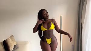 Busty Thickass African Ebony Lexi Luv AKA Isimbi Yvonne Trying On Bikinis  - EPORNER
