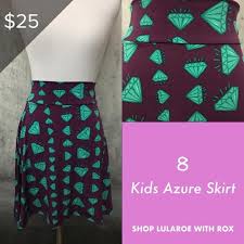 Lularoe Kids Azure Skirt Nwt