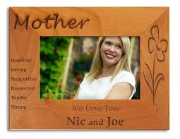 I love you mother personalized photo frame | engraved. 4 X 6 Personalized Mother S Day Picture Frame Natural Hardwood