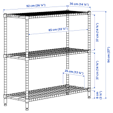 Get great deals on ikea white metal wall shelves. Omar Galvanised Shelving Unit Width 92 Cm Ikea