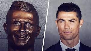 Cristiano ronaldo dos santos aveiro. Cristiano Ronaldo S Reaction When He First Saw His Statue Oh My Goal Youtube