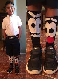 Crazy Sock Day For 3rd Graders Easy Diy Crazy Socks Silly Socks Good Luck Socks