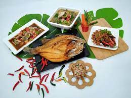 set ส ดค ม ตำก งสดป ปลาร า ปลากระพง ต มยำปลาน ล ลาบเป ด