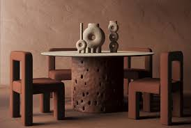 Terracotta Dining Collection Ceramic Vases By Faina Yellowtrace Mobilier