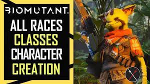 Character creation is a primary element of biomutant. Biomutant Character Creation All Races Classes Attributes Customization And More Youtube