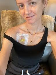 Chemo #1 is underway! I've been really nervous this morning but am feeling  more relaxed now. I'm sure the relaxation medicine they put in my IV helped  with that. :) Two of