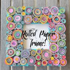 ‪Upcycled Rolled Paper Frame DIY Craft!‬‏