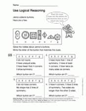 Two ducks are in front of the last duck; Use Logical Reasoning Printable 2nd Grade Teachervision