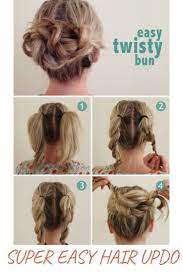 Super Easy Hair Updo Updo Hairstyles Tutorials Medium Length Hair Styles Easy Hair Updos
