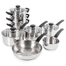 Ebay Induction Hob Pan Set Pot Stainless Steel Frying Cookware Saucepan Glass Lids Cookware Set Stainless Steel Stainless Steel Cookware Stainless Steel Pans