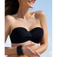 Le haut est un bandeau. Haut De Maillot De Bain Bandeau Coque Antigel De Lise Charmel La Smart Cherie Noir